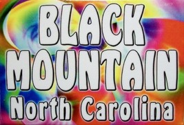 Black Mountain North Carolina Tye Die Fridge Magnet - £3.50 GBP