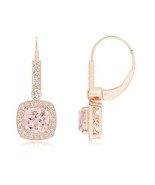 ANGARA 1.89 Ct Vintage-Inspired Cushion Morganite Lev... - $2,304.72