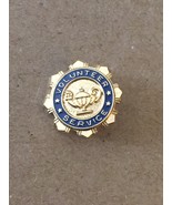 Vintage 60s Nursing/Hospital Volunteer Service Gold/Navy Lapel Pin - £12.18 GBP