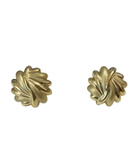 Flower Women Yellow Gold Earrings  - £693.93 GBP
