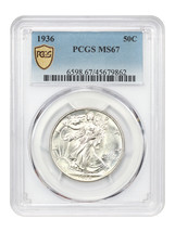 1936 50C Pcgs MS67 - £1,102.50 GBP