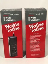 Vintage Realistic TRC-218 Walkie Talkie Set  2Watt 3-Channel Stranger Th... - £75.75 GBP