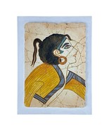 Petite fresque décor murale Knossos Palace fille minoenne crocus safran... - €56,28 EUR