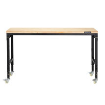 VEVOR 60" Adjustable Workbench, 2000lbs Load, Power Outlet &amp; Wheels &amp; Pe... - $185.90