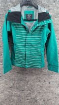 Women’s Oakley Mayhem Green Striped Ski Jacket Size Small - $29.99