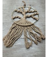 Tree of Life Macrame Wall Hanging Boho Dream Catcher Wall Art  8” - $19.80