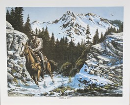 &quot; Sierra Courir &quot; Par Newell Boatman Offset Lithographie Sur Papier COA - $55.07