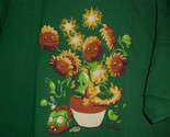 TeeFury Van Gogh XXLARGE &quot;Sunflowers VS Zombies&quot; Mash Up Shirt GREEN - £12.58 GBP