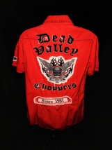 Dead Valley Choppers  mens casual red embroidered shirt  Medium size - $95.00