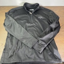 Callaway Shirt Mens XL Black Long Sleeve 1/4 Zip  - £22.21 GBP