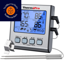 ThermoPro TP-17 Dual Probe Digital Cooking Meat 2-probes, Light Silver  - £32.68 GBP