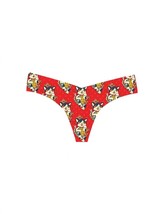 Commando women&#39;s printed low rise thong in Lucky Kitty - size M/L - $30.69