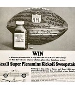 1965 Rexall Plenamins Vitamins NFL Playoffs Advertisement Football HM2G - $29.99