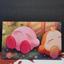 An item in the Art category: Sleeping Kirby Nintendo Wall Photo Art Board Print 11.75in x 7.25in Switch