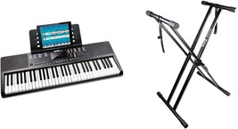 Rockjam 61 Portable Electronic Keyboard With Key Note Stickers, Power Supply And - £124.65 GBP