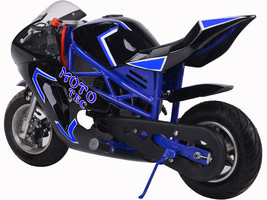 MotoTec Gas Pocket Bike GT 49cc 2-Stroke Blue - $425.00