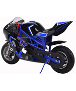 MotoTec Gas Pocket Bike GT 49cc 2-Stroke Blue - $425.00