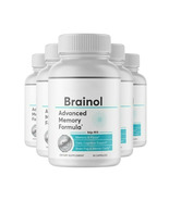 5 Pack Brainol Pills Advanced Memory Support Supplement - 300 Capsules - £166.63 GBP