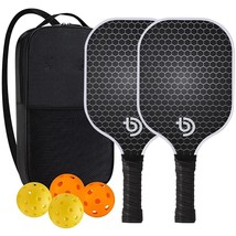 Rbon fiber surface usapa approved seat pickleball paddle racket honeycomb core gift kit thumb200