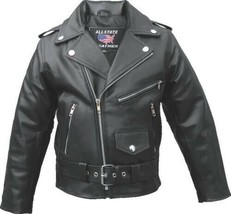 Kids Leather Motorcycle Jacket - £49.06 GBP+
