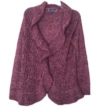 Karen Scott Ruffled Cardigan Sweater Size Small - £16.81 GBP