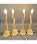 Lot of 4 Vtg Christmas 1-Light Electric Window Drip Candle Style *No Bul... - $15.83