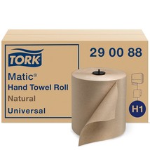 Tork Matic Paper Hand Towel Roll Natural H1, Universal, 100% Recycled Fi... - £93.39 GBP