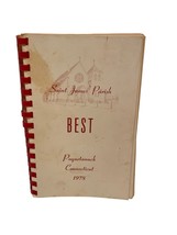 Saint James Parish BEST Church Cookbook Ct Poquetanuck ‘78 Spiral Vintage Recipe - £12.38 GBP