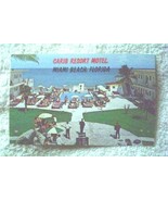 FLORIDA CARIB RESORT MOTEL MIAMI BEACH POSTCARD FLA VTG - $9.35 CAD