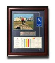 Jack Nicklaus Framed Authentic 2005 St. Andrews Old Course Scorecard Bri... - $509.15
