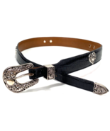 Texas Leather Mfg. Women&#39;s Belt - Heart Conchos - Black - #5496B - Sz. 32 - €24,00 EUR