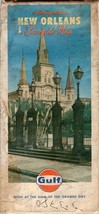 Gulf Metropolitan New Orleans Tour Guide Map 1971 - £11.66 GBP