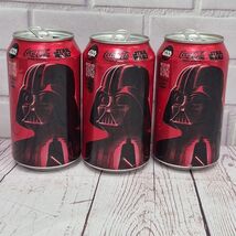 Lot Of 3- Coke Zero Darth Vader OPENED STAR WARS Limited Edition Empty C... - $8.50