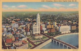 Columbus Ohio OH State Capitol from the Air Postcard C57 - £2.39 GBP