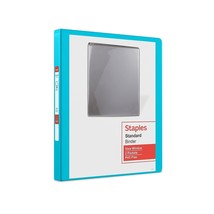 Staples Standard 1/2&quot; 3-Ring View Binder Periwinkle (26429-CC) 82714 - £15.71 GBP