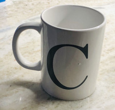 Coffee Mug Cup-“Letter C” Free Gift Wrap-Office Work-NEW-SHIPS 24HRS - £12.52 GBP