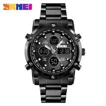 SKMEI Men Quartz Watch LED Digital Steel Wristwatch Casual Business Male... - $16.83