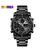 SKMEI Men Quartz Watch LED Digital Steel Wristwatch Casual Business Male... - $16.83