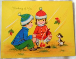 Autumn Joy Religious Thinking Of You Card 1981 New - $2.99