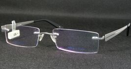 NIKA B-TITAN T8020 EVW004 Lunettes Argentées Uniques Sans Monture 52-17-140mm - $76.03