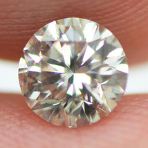 Champagne Diamond Fancy Color Loose Round Cut SI1 Certified Enhanced 0.61 Carat - £373.78 GBP