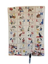 Cavallini &amp; Co. ABC Alphabet Chart Decorative Paper Sheet Poster 2002 - £6.86 GBP