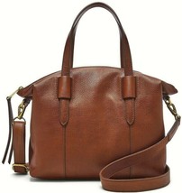 Fossil Skylar Satchel Crossbody Brown Leather Handbag SHB2657213 NWT $198 Retail - £75.55 GBP