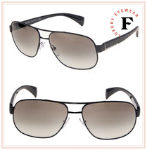 Prada Authentic PR52PS Timeless Conceptual Black Gunmetal Sunglasses 52P - £160.56 GBP