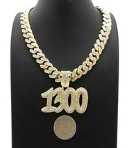 New Iced Polo-G 1300 Pendant 12mm Ice Bling Cuban Chain Hip Hop Necklace RC4384 - £28.36 GBP+