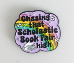 New Chasing That Scholastic Book Fair High Enamel Lapel Hat Pin - $6.31