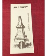 VTG 1981 Skagway Alaska Gold Rush Cemetery Guide Pamphlet Map - $9.41