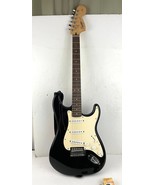 Black Squier Mini Strat Solid Body Electric Guitar by Fender with Case - £71.71 GBP