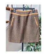Bob Timberlake Women Brown Polyester Straight Pencil Casual Knee Length ... - $460.43 MXN