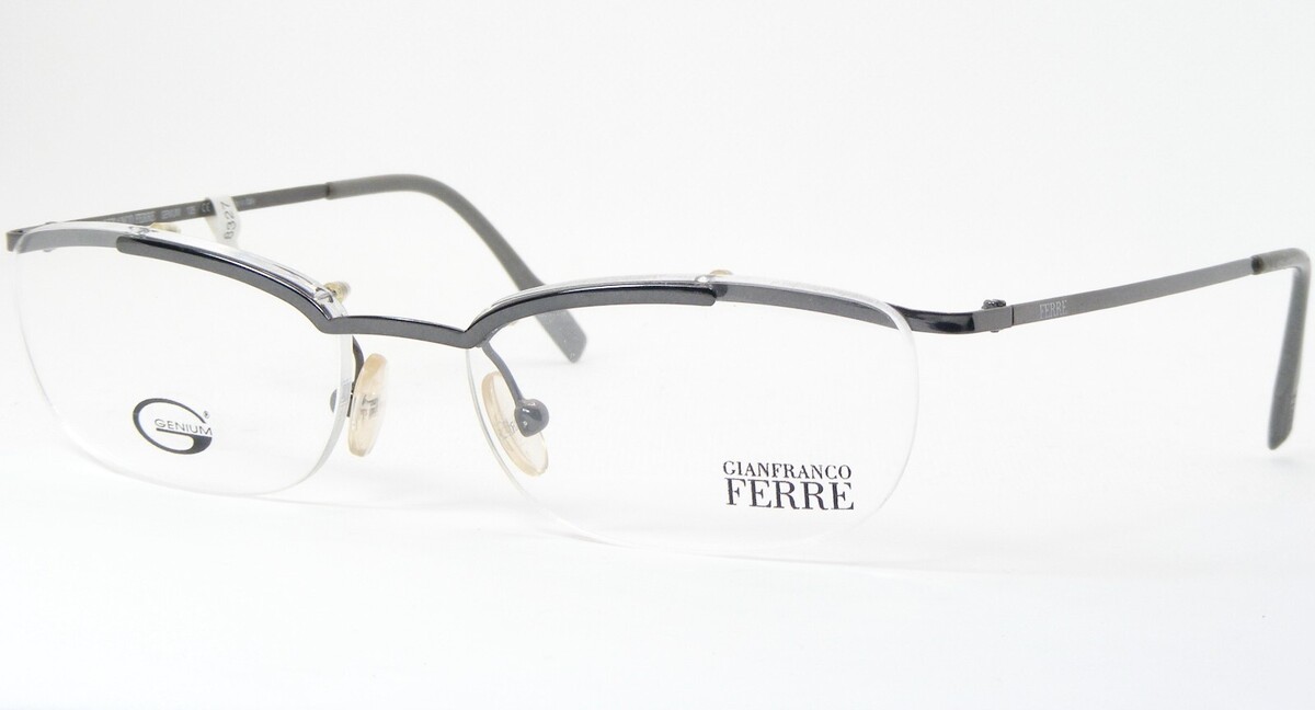 Gianfranco Ferre GF11404 Gunmetal Einzigartig Selten Brille 53-16-135 It... - $175.22
